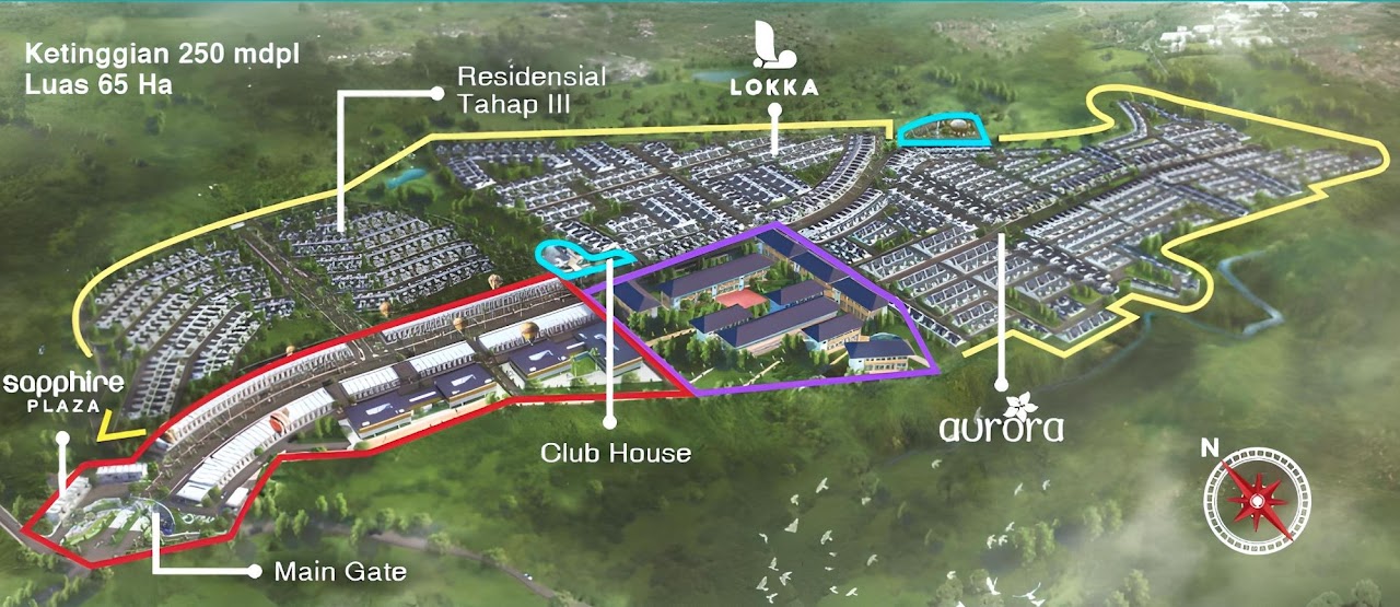 Masterplan udara kawasan BSB Village